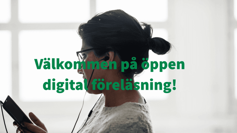 Öppen digital föreläsning om aktuell forskning