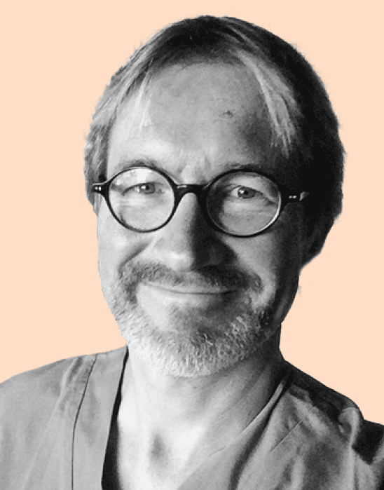 Porträtt i svart och vit av Erik Sundberg.